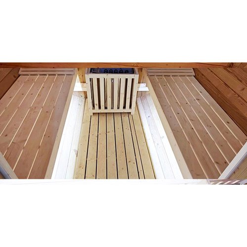 Sauna fińska ogrodowa zewnętrzna beczka 6 osobowa 210x240 Asker