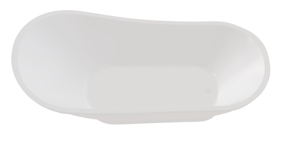 Wanna wolnostojąca 150 cm syfon klik-klak biały Gloria Besco WMD-150-GLW