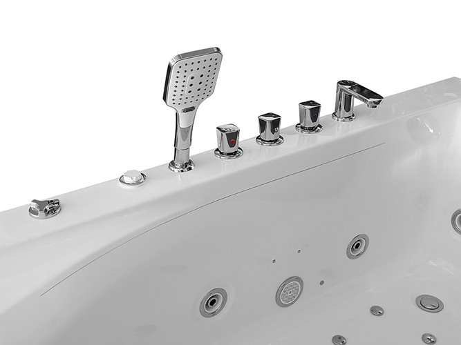 Wanna spa z hydromasażem narożna 170x85 cm MO-0076 LEWA