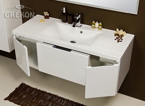 Szafka z umywalką 120/48 seria Diamond B