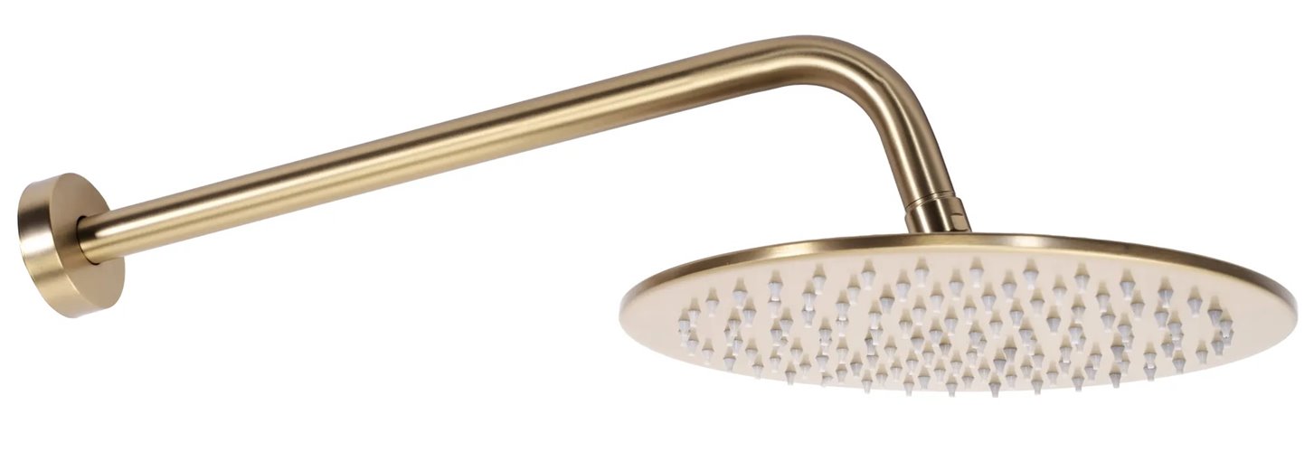 Złoty szczotkowany zestaw prysznicowy podtynkowy Verso Rea