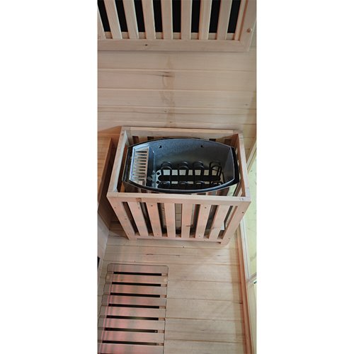 Sauna Combo na podczerwień + fińska 5-osobowa 180x160 cm Helsi1 6KW
