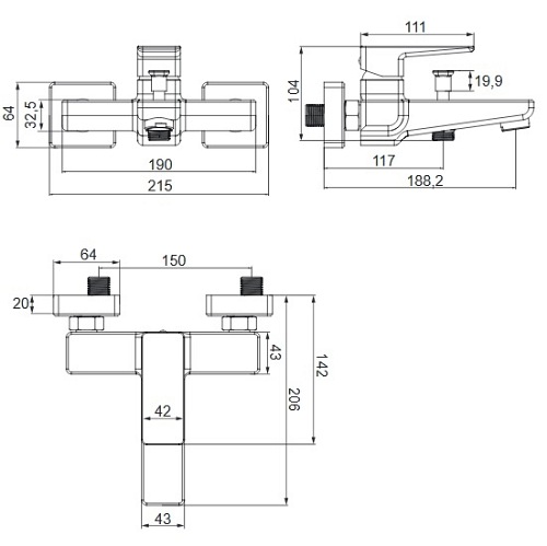 Bateria wannowa Parma PM7430 CR Omnires