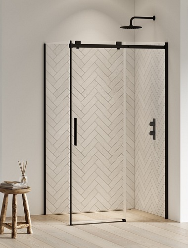 Softi Black New Trendy kabina prysznicowa kwadratowa rozsuwana samodomykająca 120x120 cm EXK-3979