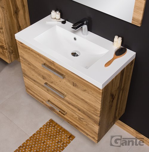 Szafka wisząca z umywalką 80/39/3 seria Fokus NE