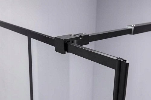 Kabina prysznicowa loftowy styl 90x90 czarne szprosy BS13B