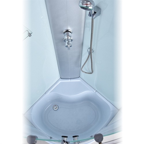 Kabina prysznicowa półokrągła zabudowana 80x80 WSH-301A