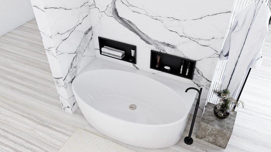 Wanna wolnostojąca akrylowa przyścienna 170 cm Malta Rea