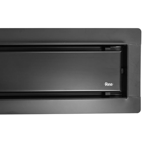 Odpływ liniowy Rea czarny Neox 80 cm sztywny syfon