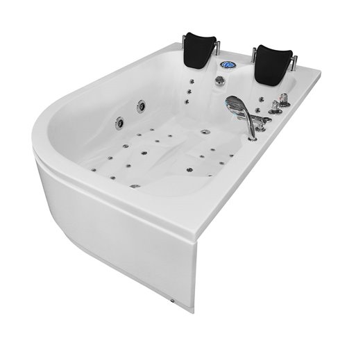 Wanna z hydromasażem dwuosobowa 180x120 cm MO-1631HC Lewa