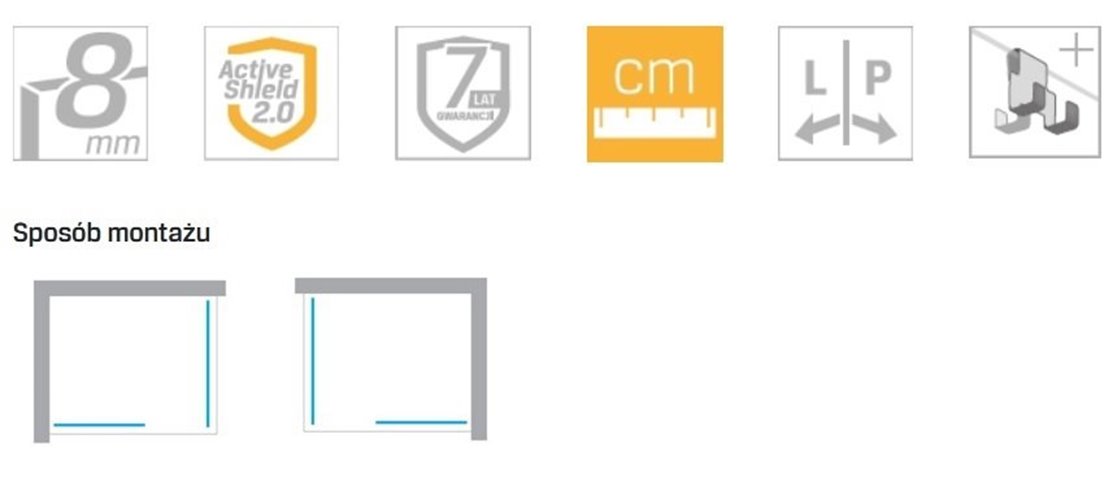 Biała kabina prysznicowa białe szprosy 150x120 cm EXK-2312 New Modus White New Trendy