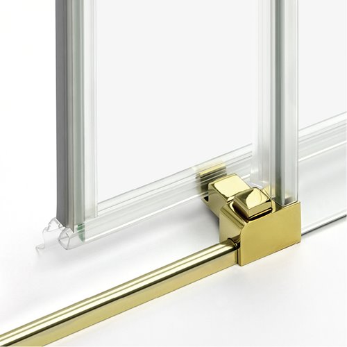 Kabina prysznicowa prostokątna 90x100 złota D-0418A/D-0421A Prime New Trendy Gold Light