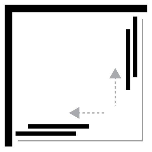 Czarna kabina prysznicowa z brodzikiem kwadratowa 90x90 ZS-0012 Suvia New Trendy