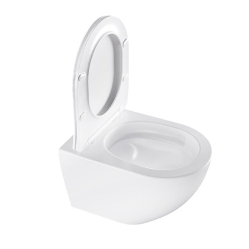 Zestaw podtynkowy stelaż GEBERIT DUOFIX + miska FLOW-WH-TR-03 + przycisk DELTA 30 chrom