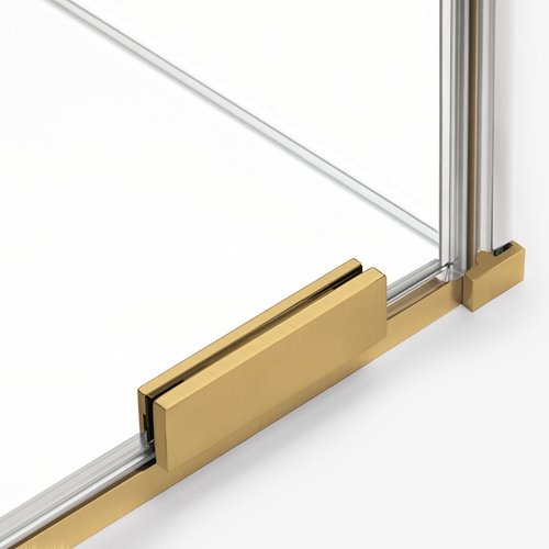 Złoty szczotkowany parawan wannowy rozsuwany 100 cm Smart Gold Brushed New Trendy EXK-7787
