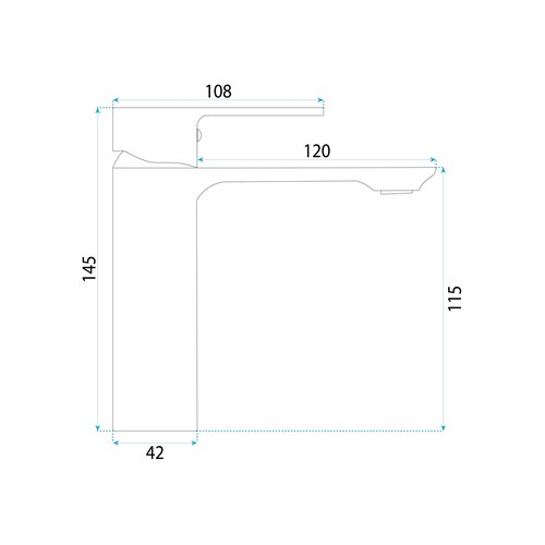 Bateria umywalkowa złoto szczotkowane Rea Drop