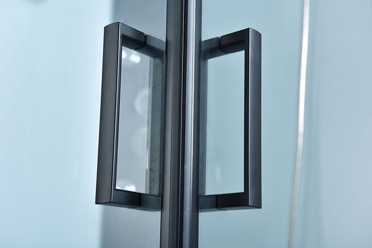 Kabina prysznicowa kwadratowa zabudowana jasny środek 90x90