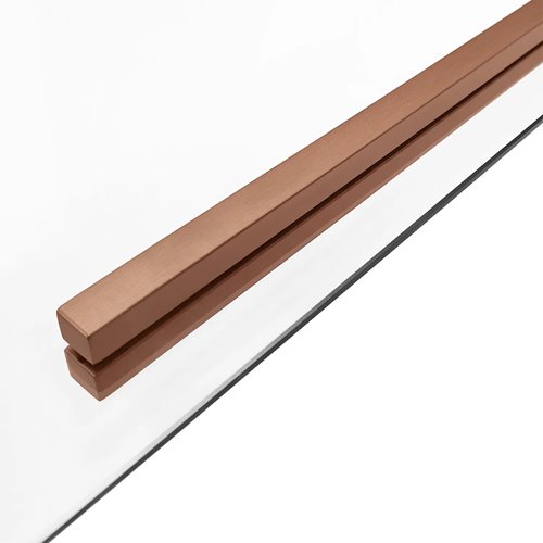 Miedziana szczotkowana kabina prysznicowa kwadratowa 90x90 Solar Rea