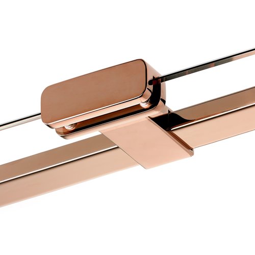 Miedziana kabina przyścienna z bocznym wejściem 80x100 EXK-6510 Eventa Copper Shine New Trendy