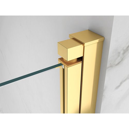 Złota kabina prysznicowa drzwi składane prostokątna 120x80 KZ12DG