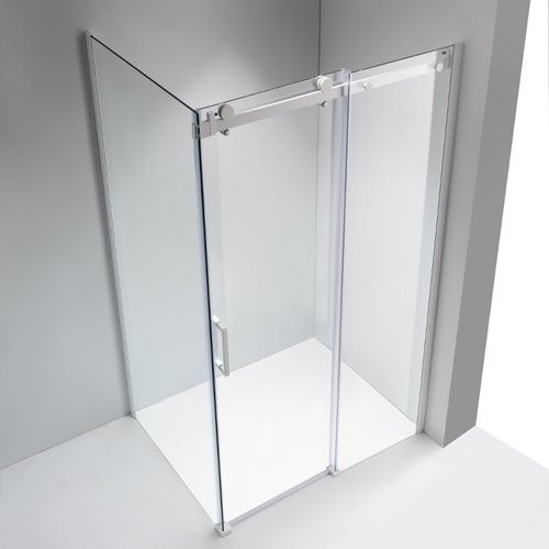 Biała kabina prysznicowa szkło 8 mm prostokątna 110x80 KZ203B