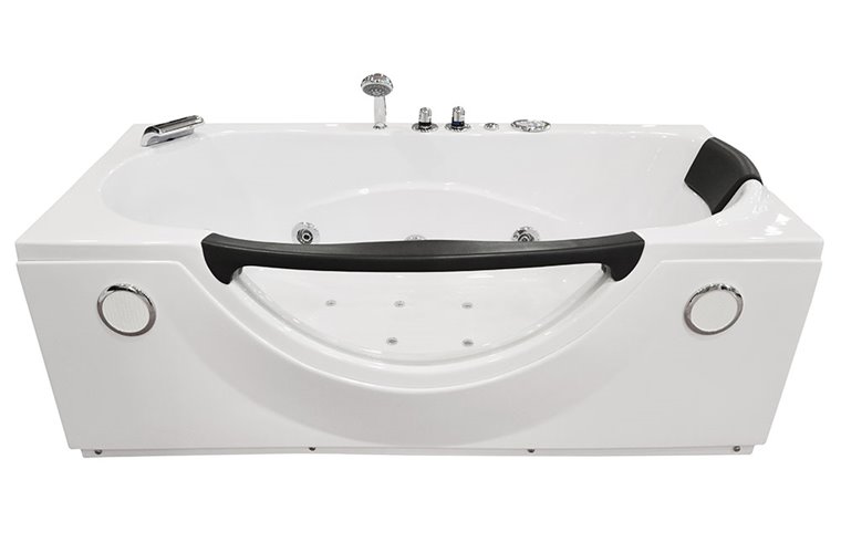 Przyścienna wanna hydromasażowa 180x88 cm MO-1002 Turbo