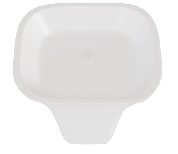 Umywalka wolnostojąca z konglomeratu biały mat Assos Matt Besco UMMB-A-WO