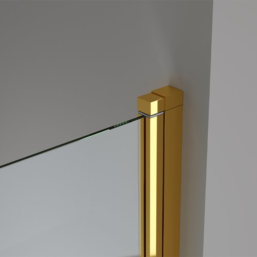 Parawan wannowy stały złoty 70x140 PR01