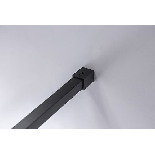 Czarna ścianka prysznicowa 80 cm SH07BB szkło 8mm