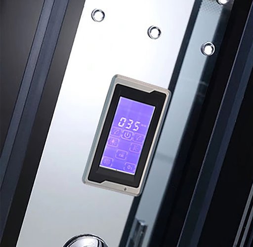 Kabina prysznicowa z hydromasażem prostokątna zabudowana 170x85 MO-0505-170