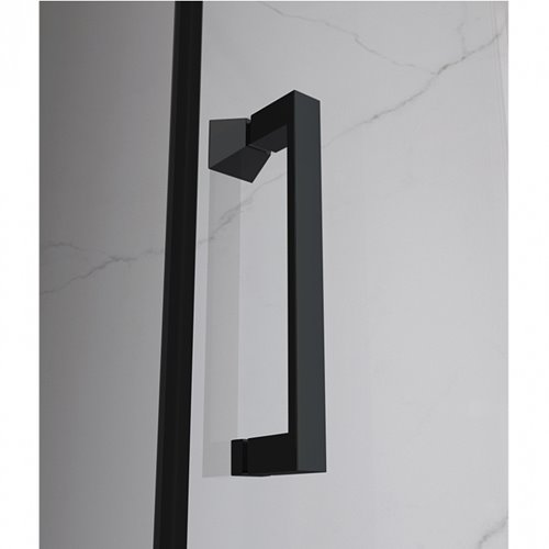 Czarne drzwi prysznicowe do wnęki 115-120 cm rozsuwane KZ14CB