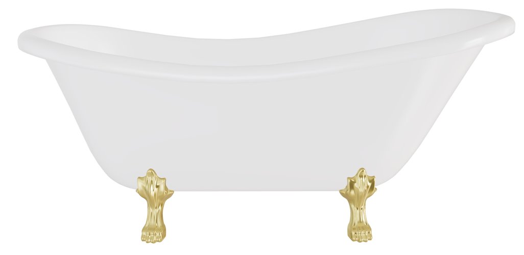 Wanna wolnostojąca 160 nogi złote Otylia Besco WKO-160W+ZL