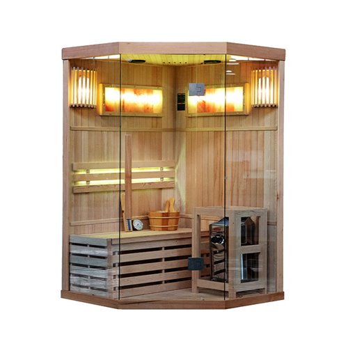 Sauna fińska 2 osobowa wysokotemperaturowa 3,5KW Harvia 120x120 cm Kemi2