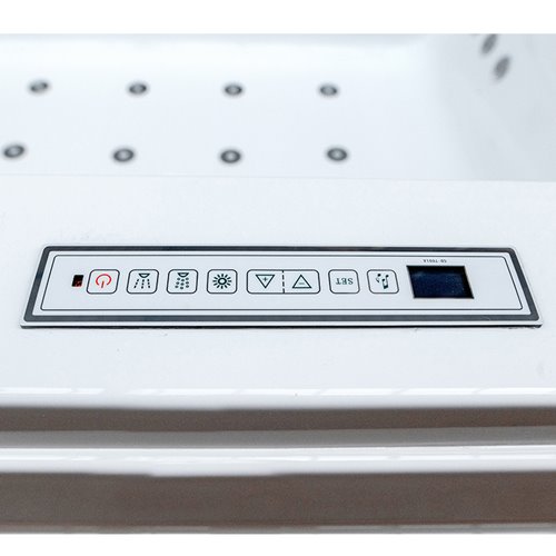 Wanna z hydromasażem prostokątna do zabudowy + obudowa Kalambo WH 190x150 cm