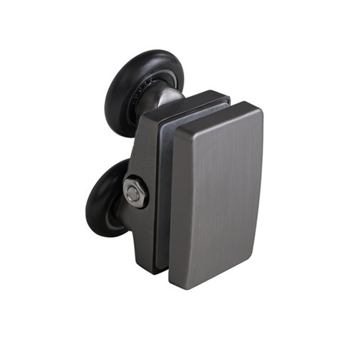 Stal szczotkowana drzwi prysznicowe do wnęki 95-100 cm rozsuwane szkło 8 mm KZ09A