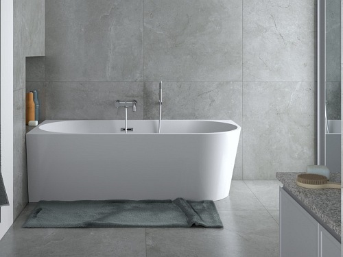 Wanna przyścienna narożna lewa korek klik-klak chrom 150 cm Zoya Besco