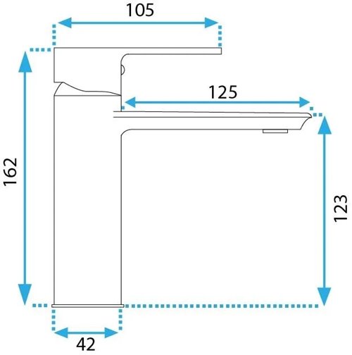 Bateria umywalkowa złota szczotkowana Rea Veneta
