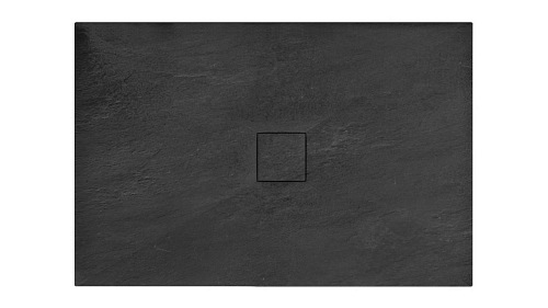Brodzik prysznicowy kamienny, czarny 90x120 Stone Rea