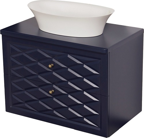 Szafka z umywalką granatowy mat 80 cm seria Cobra G Gante