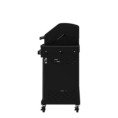 Grill gazowy ZEUS-D kolor czarny ruszt żeliwny moc 17,5 kW + pokrowiec + palnik boczny + LED zdjęcie 18