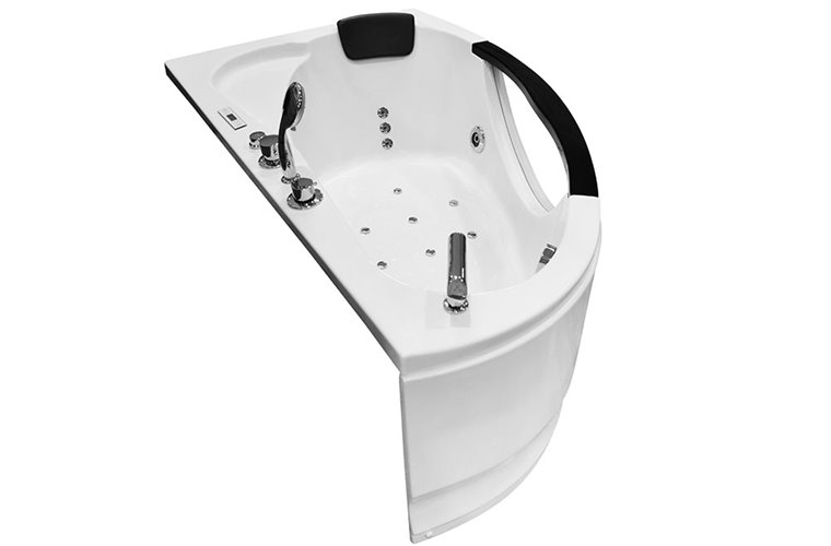 Wanna z hydromasażem narożna 169x90 cm prawa MO-0024