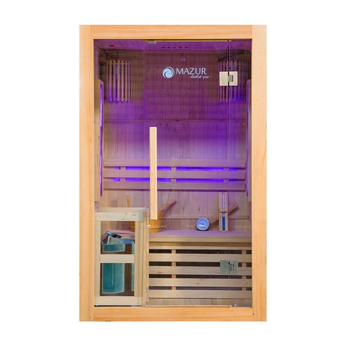 Sauna sucha fińska piec 3,5 KW Harvia BC35 + kamień solny 121X106X192CM MO-EA2S Mazur