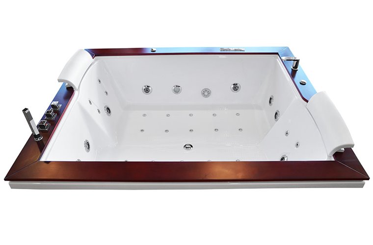 Wanna z hydromasażem do zabudowy prostokątna 180x150 cm MO-1666 Turbo