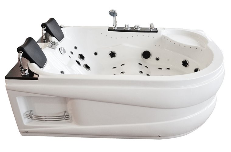 Wanna spa z hydromasażem asymetryczna 180x122 cm MUS-1062 LEWA