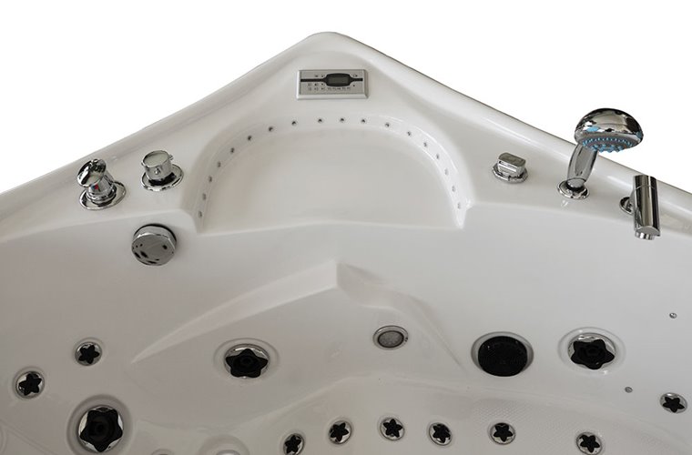 Wanna z hydromasażem narożna lewa 135x135 cm MUS-1085