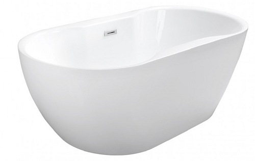 Wanna wolnostojąca korek klik-klak chrom 140 cm Navia Besco