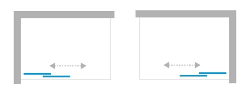 Czarny matowy parawan wannowy rozsuwany 90 cm Smart Black New Trendy EXK-4199