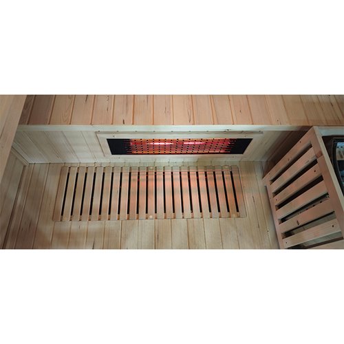 Sauna Combo na podczerwień + fińska 5-osobowa 180x160 cm Helsi1 6KW