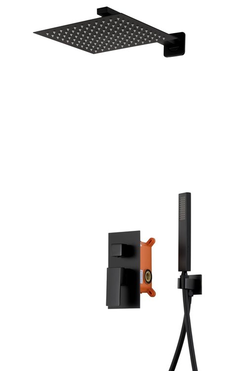 Podtynkowy zestaw prysznicowy kolor czarny Adour Z01MBL Corsan