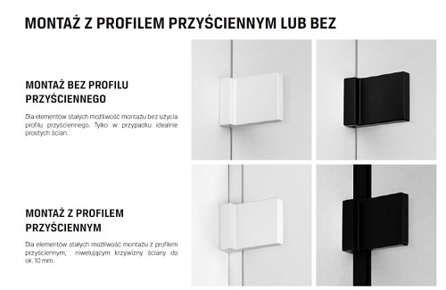 Kabina prysznicowa biała 80x90 EXK-2822 Avexa New Trendy White